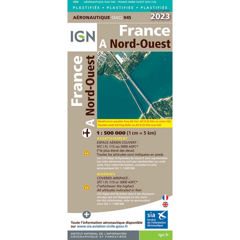 Carte Oaci Nord Ouest Plastifi E